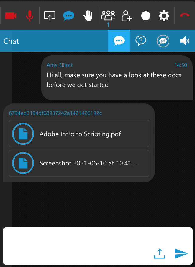 3CX Video Conference Share Files